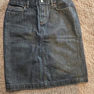 Express Dark Blue Denim Pencil Skirt